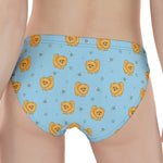 Cartoon Pomeranian Pattern Print Women's Panties