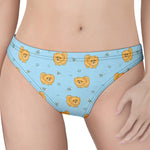 Cartoon Pomeranian Pattern Print Women's Thong