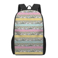 Cartoon Rabbit Pattern Print 17 Inch Backpack