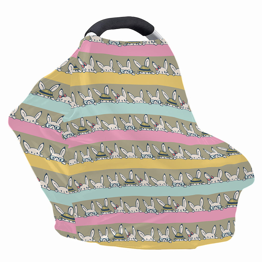 Cartoon Rabbit Pattern Print Baby Seat Cover