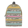 Cartoon Rabbit Pattern Print School Backpack