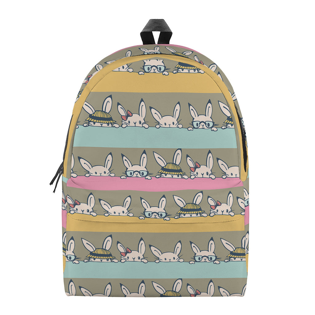 Cartoon Rabbit Pattern Print Backpack