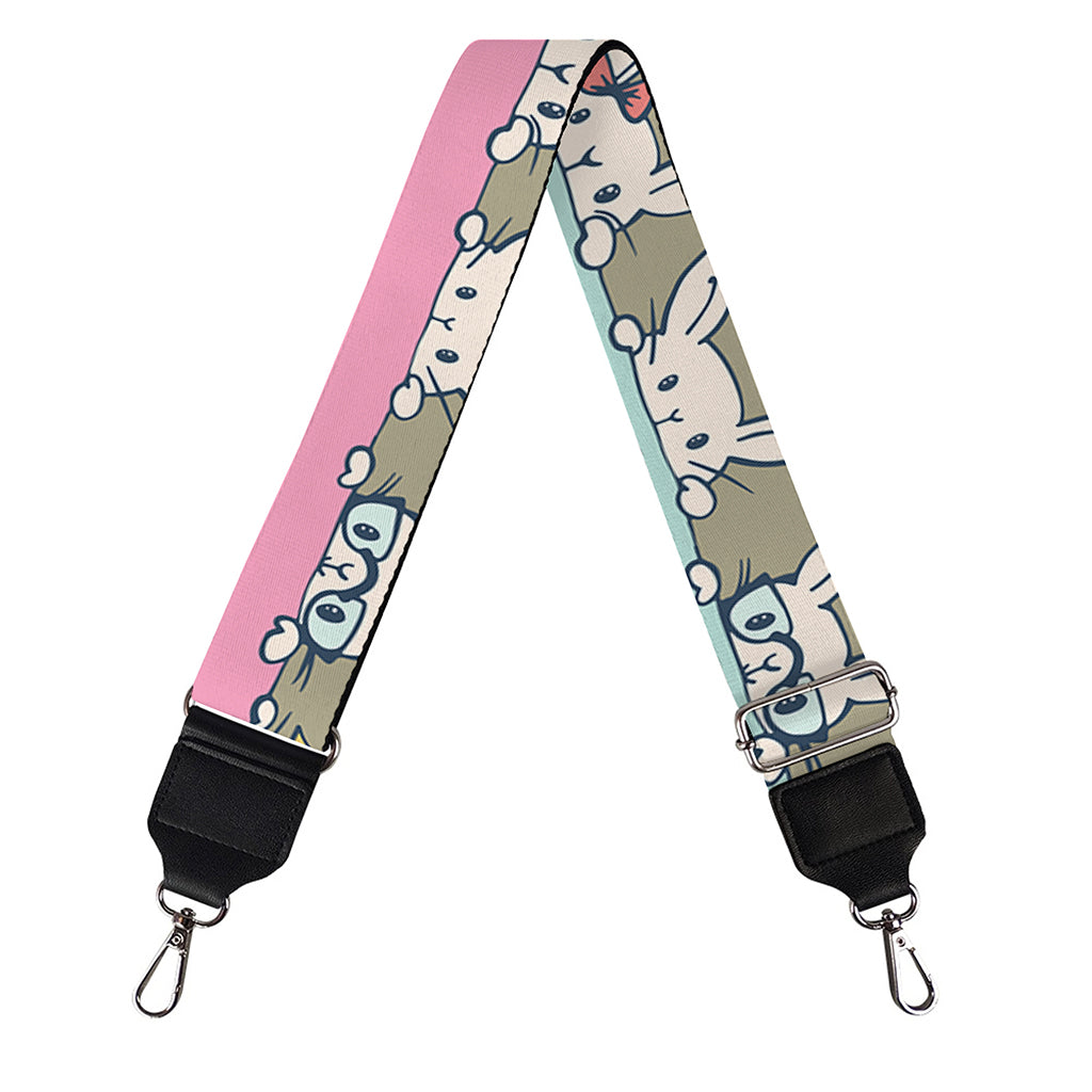 Cartoon Rabbit Pattern Print Bag Strap