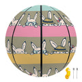 Cartoon Rabbit Pattern Print Basketball