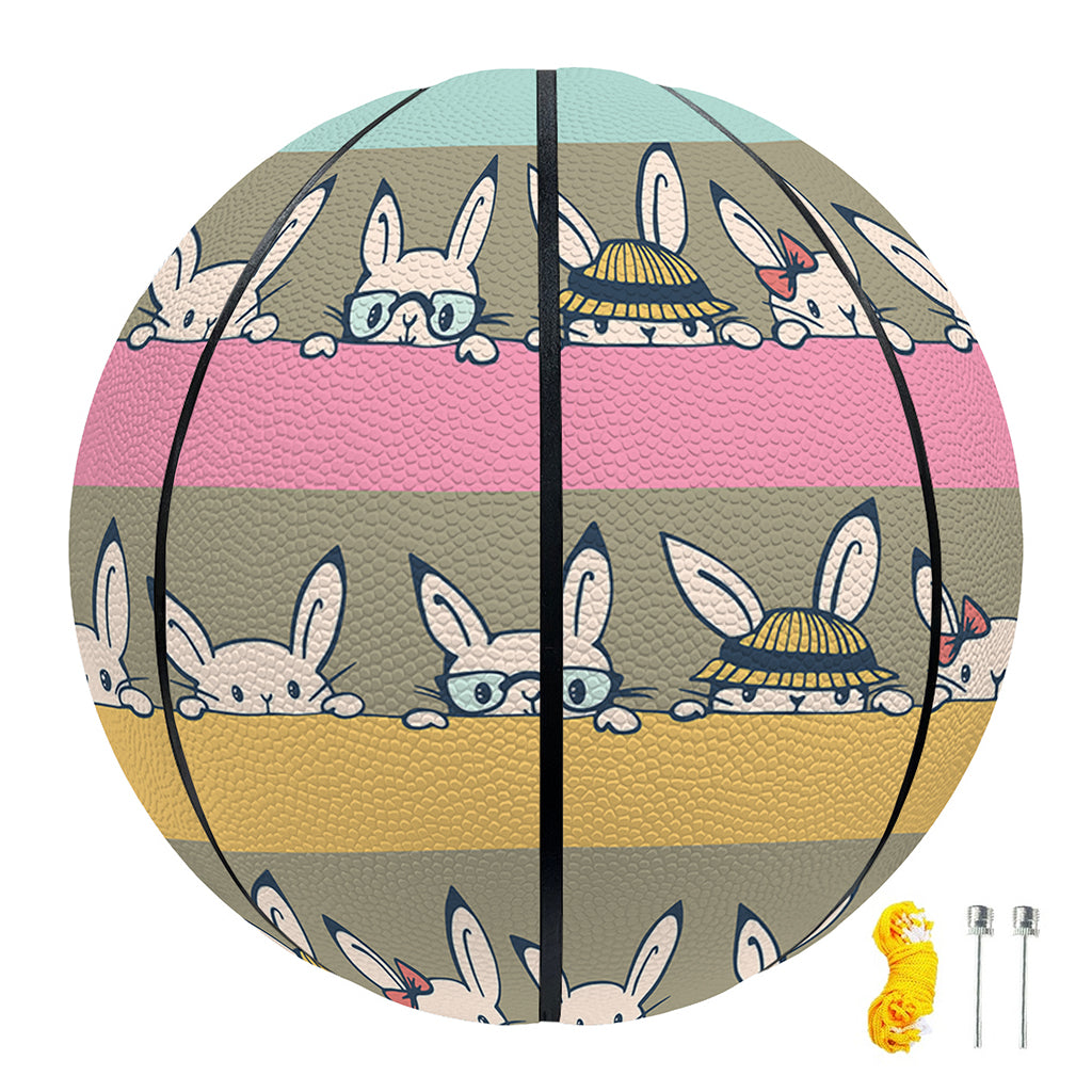 Cartoon Rabbit Pattern Print Basketball