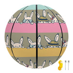 Cartoon Rabbit Pattern Print Basketball