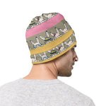 Cartoon Rabbit Pattern Print Beanie
