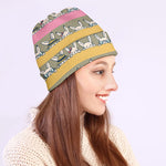 Cartoon Rabbit Pattern Print Beanie