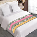 Cartoon Rabbit Pattern Print Bed Runner