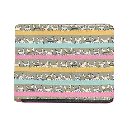 Cartoon Rabbit Pattern Print Bifold Wallet