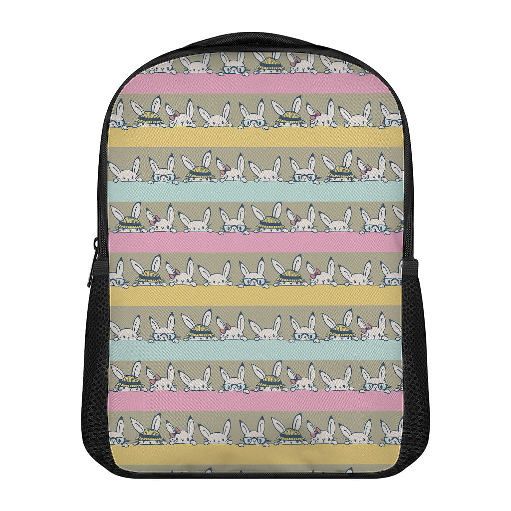 Cartoon Rabbit Pattern Print Casual Backpack