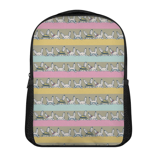 Cartoon Rabbit Pattern Print Casual Backpack