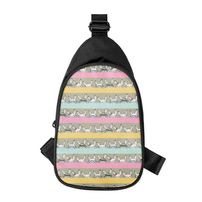 Cartoon Rabbit Pattern Print Chest Bag
