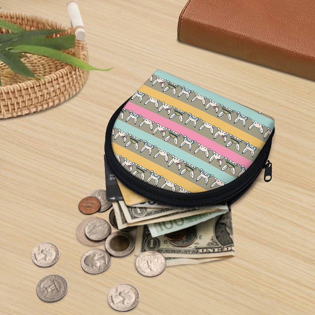 Cartoon Rabbit Pattern Print Coin Purse