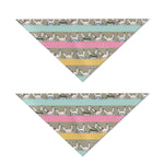 Cartoon Rabbit Pattern Print Dog Bandana