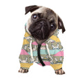 Cartoon Rabbit Pattern Print Dog Zip Up Hoodie