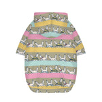 Cartoon Rabbit Pattern Print Dog Zip Up Hoodie