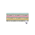 Cartoon Rabbit Pattern Print Extended Mouse Pad