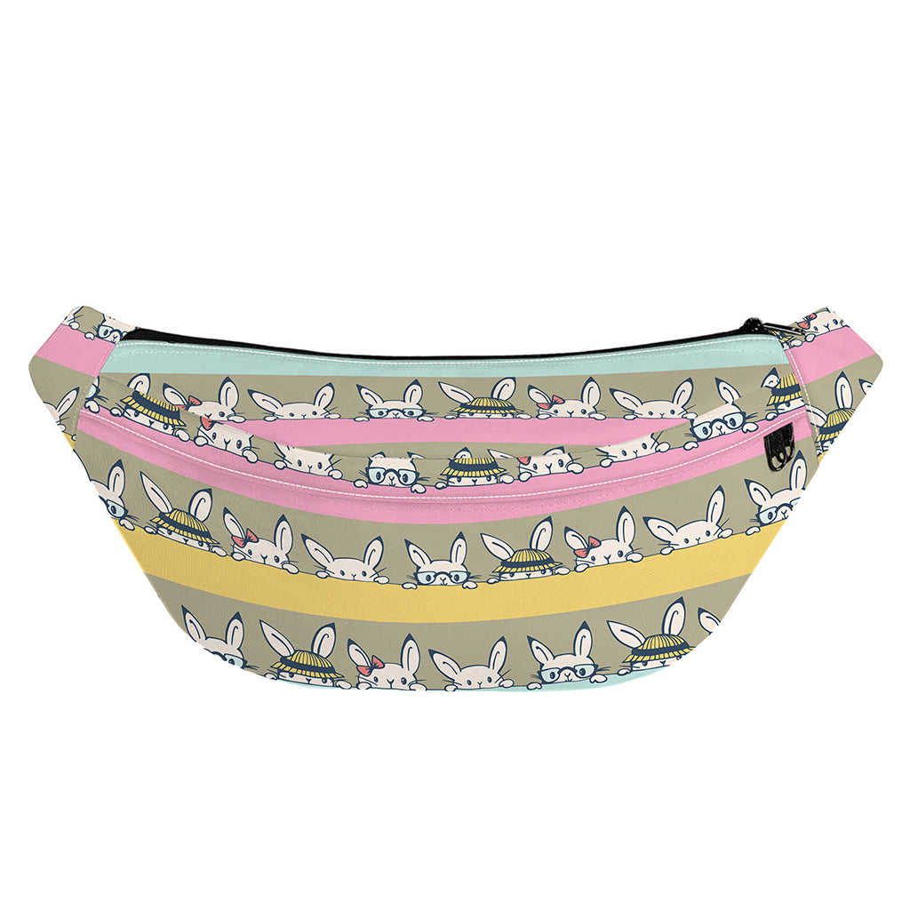 Cartoon Rabbit Pattern Print Fanny Pack