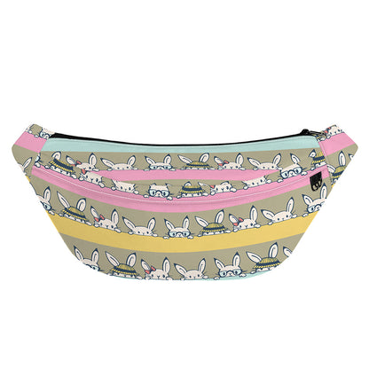 Cartoon Rabbit Pattern Print Fanny Pack
