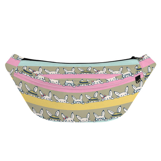 Cartoon Rabbit Pattern Print Fanny Pack