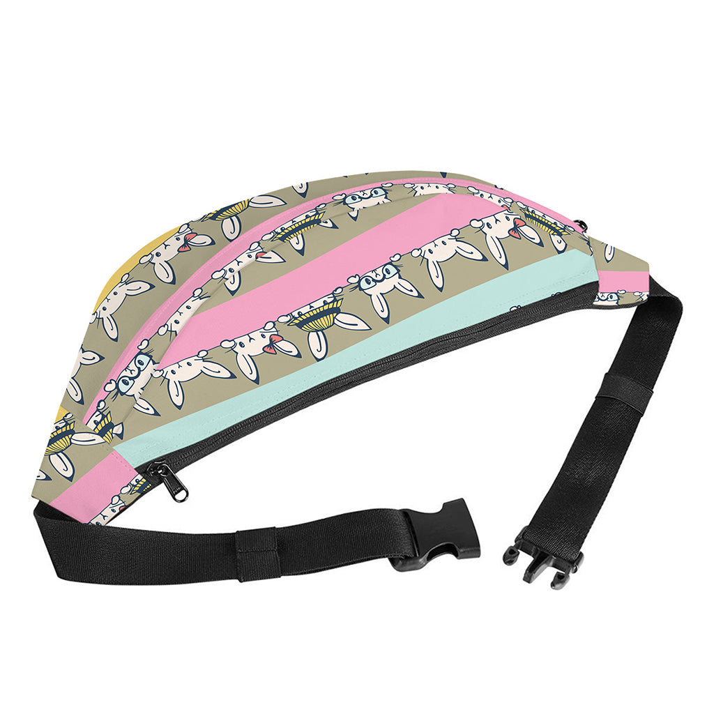 Cartoon Rabbit Pattern Print Fanny Pack