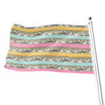 Cartoon Rabbit Pattern Print Flag