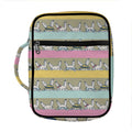 Cartoon Rabbit Pattern Print Front Pocket Bible Bag