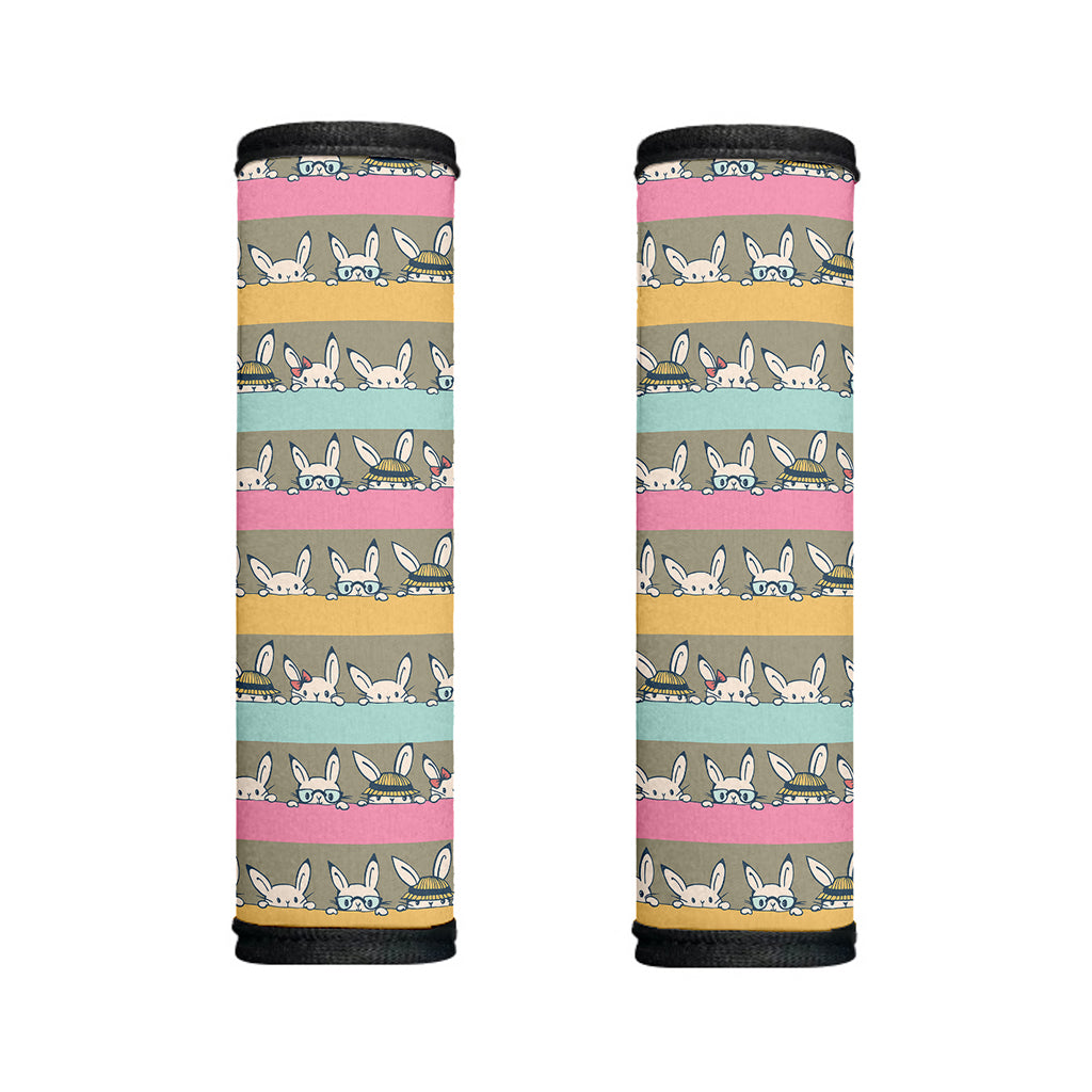 Cartoon Rabbit Pattern Print Handle Covers