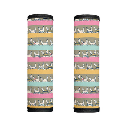 Cartoon Rabbit Pattern Print Handle Covers