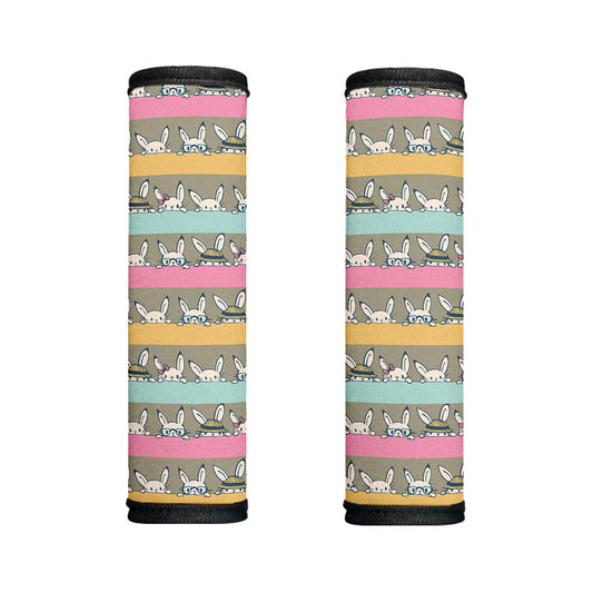 Cartoon Rabbit Pattern Print Handle Covers