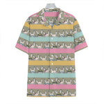 Cartoon Rabbit Pattern Print Hawaiian Shirt