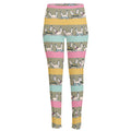 Cartoon Rabbit Pattern Print High-Waisted Pocket Leggings