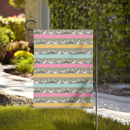 Cartoon Rabbit Pattern Print House Flag