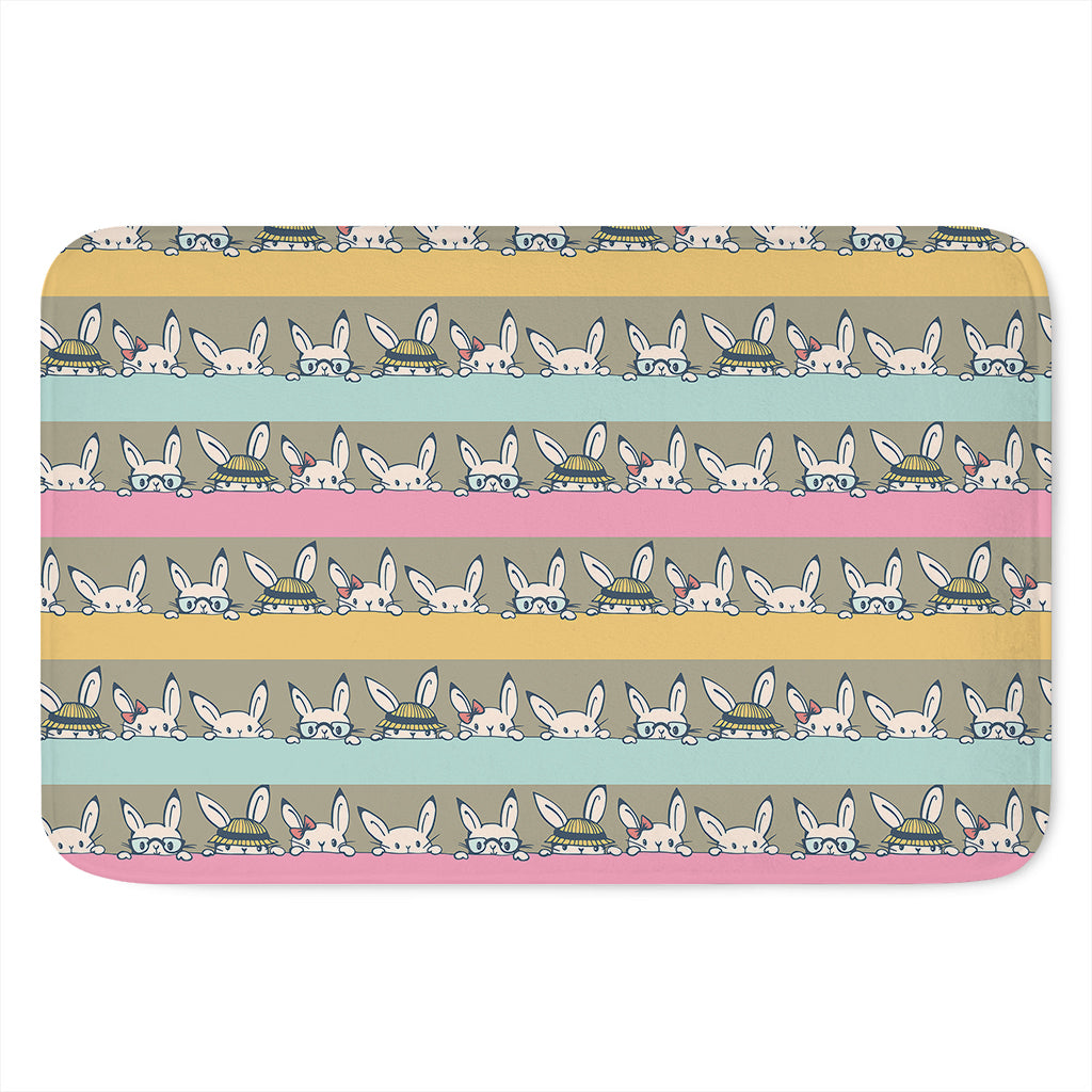 Cartoon Rabbit Pattern Print Indoor Door Mat