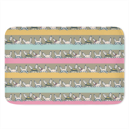 Cartoon Rabbit Pattern Print Indoor Door Mat