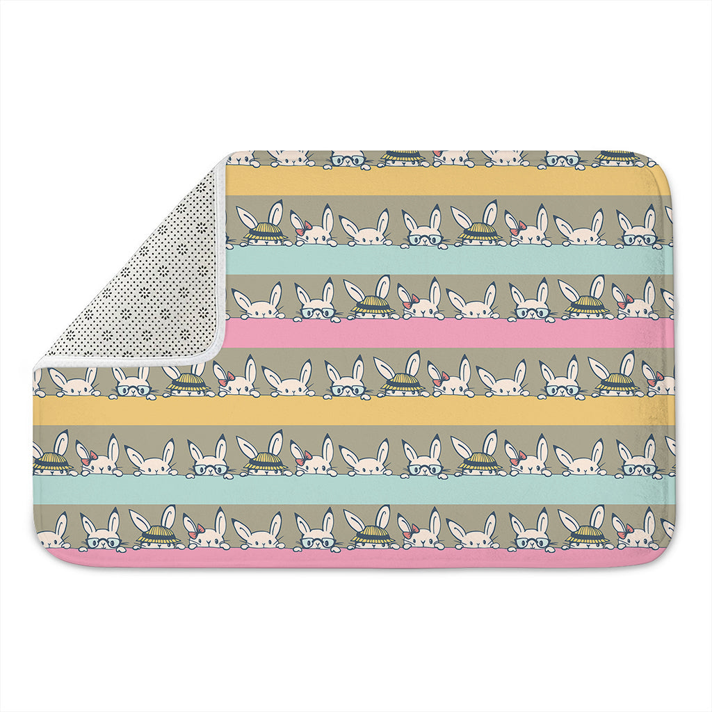 Cartoon Rabbit Pattern Print Indoor Door Mat