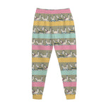 Cartoon Rabbit Pattern Print Jogger Pants