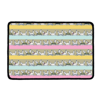 Cartoon Rabbit Pattern Print Kitchen Mat