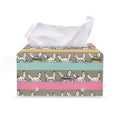 Cartoon Rabbit Pattern Print Leather Tissue Box Cover