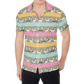 Cartoon Rabbit Pattern Print Men's Shirt