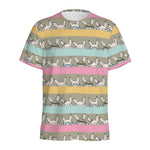 Cartoon Rabbit Pattern Print Men's Sports T-Shirt