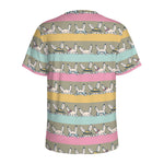 Cartoon Rabbit Pattern Print Men's Sports T-Shirt