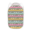 Cartoon Rabbit Pattern Print Mesh Laundry Hamper