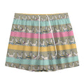 Cartoon Rabbit Pattern Print Mesh Shorts