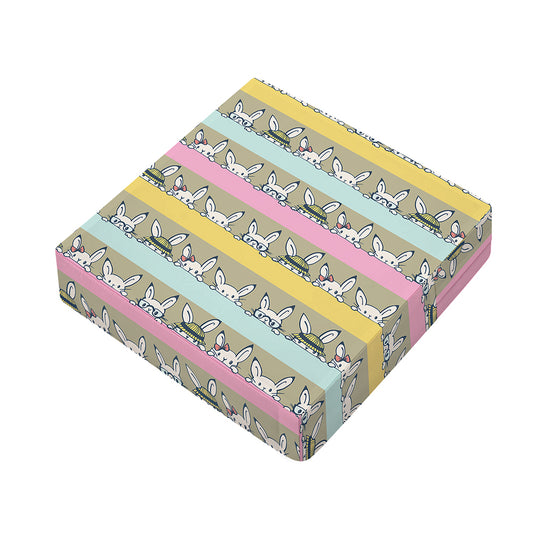 Cartoon Rabbit Pattern Print Outdoor Seat Cushion Cover