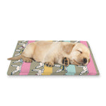 Cartoon Rabbit Pattern Print Pet Cooling Mat Cover