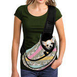 Cartoon Rabbit Pattern Print Pet Sling Carrier