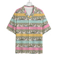 Cartoon Rabbit Pattern Print Rayon Hawaiian Shirt