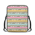 Cartoon Rabbit Pattern Print Rectangular Crossbody Bag